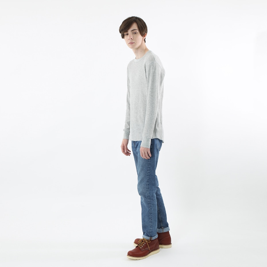 サーマルクルーネックロングスリーブTシャツ 17FW ヘインズ(HM4-G501)