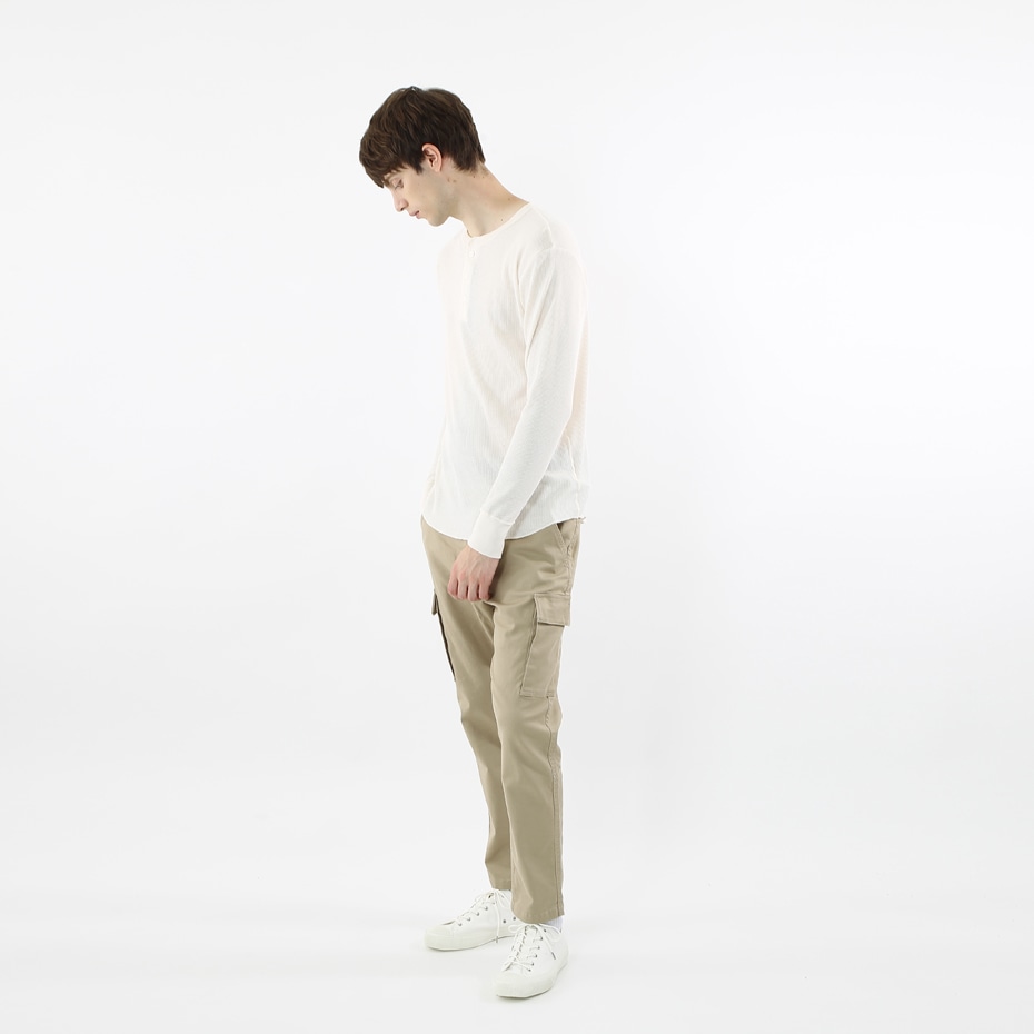 サーマルヘンリーネックロングスリーブTシャツ 17FW ヘインズ(HM4-G503)