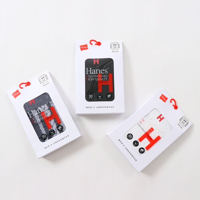 ケーブルニット調ボクサーブリーフ 18SS Hanes H ヘインズ(HM6-L151)