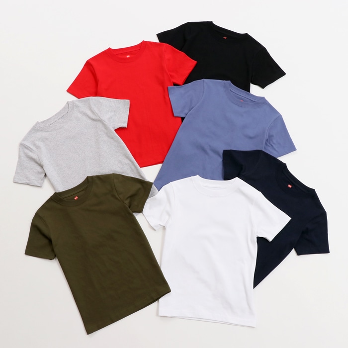 キッズ 【2枚組】 ビーフィーTシャツ 17FW BEEFY-T ヘインズ(HS8561)