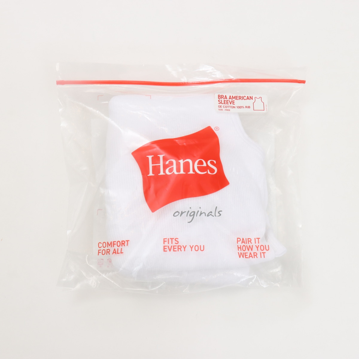 Hanes originalsブラアメリカンスリーブ 25SS ヘインズ(HW2-B101)