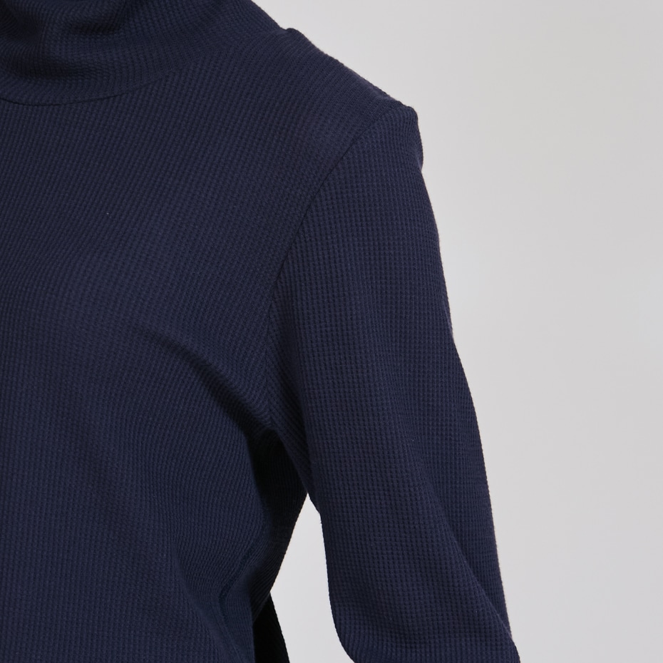 Hanes originals ワッフルタートルネックロングスリーブTシャツ 25FW ヘインズ(HW4-C502)