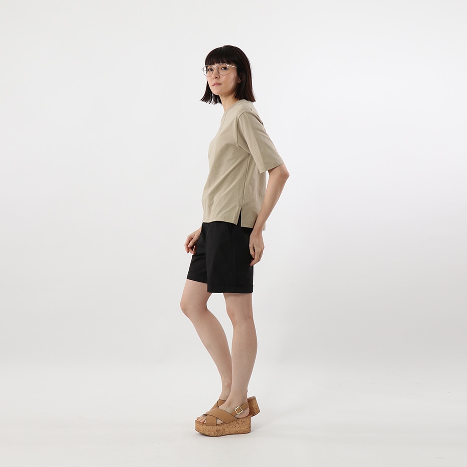 ウィメンズ Elbow-length 【5分丈】 Tシャツ 19SS Hanes Undies ヘインズ(HW4-P201)
