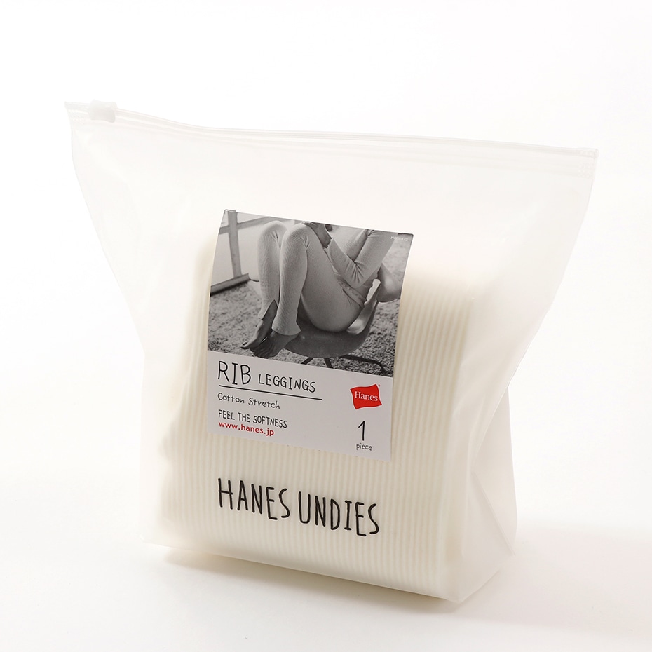 ウィメンズ リブ レギンス 19FW Hanes Undies ヘインズ(HW9-Q521)