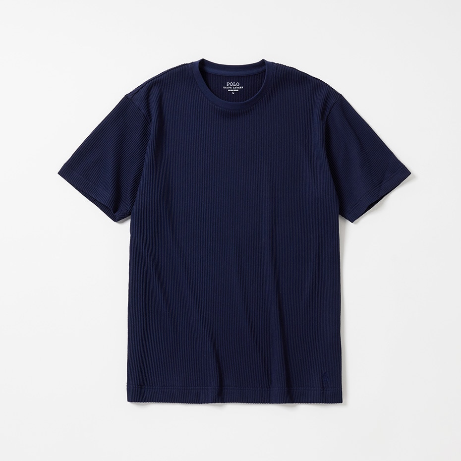 ニットシアサッカー クルーネック 25SS ポロ ラルフ ローレン (RM8-B207)