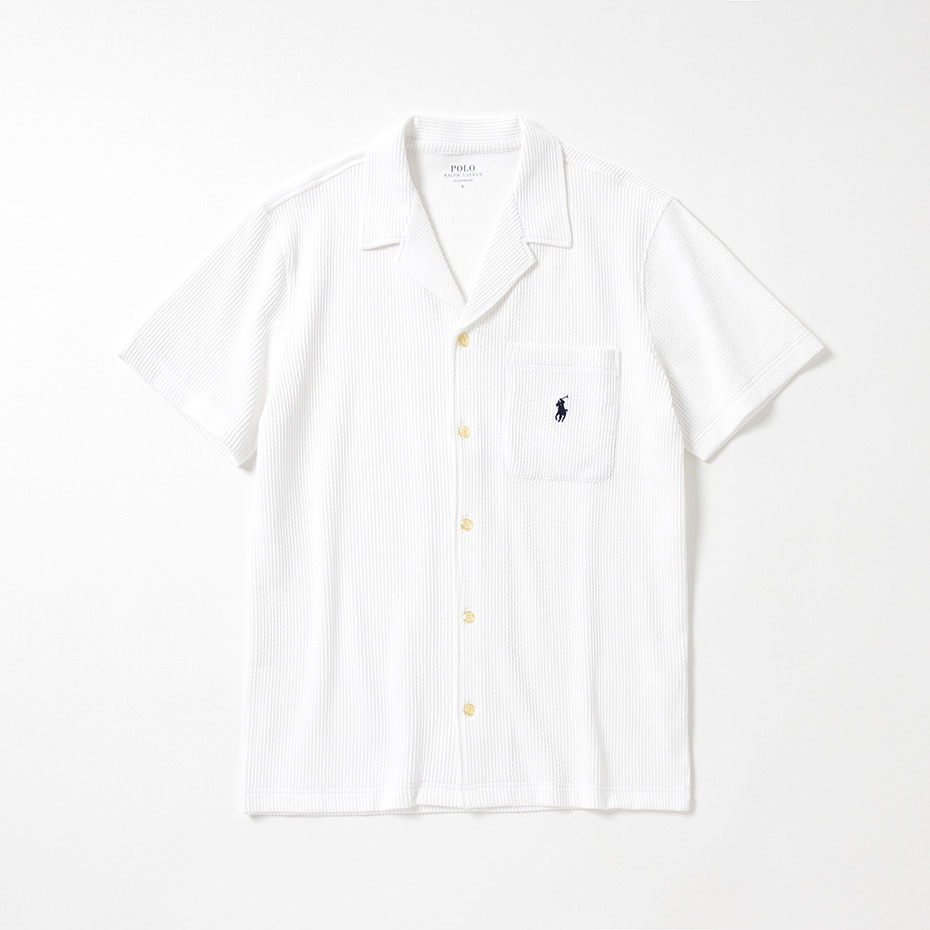 ニットシアサッカー PJトップ 25SS ポロ ラルフ ローレン (RM8-B208)
