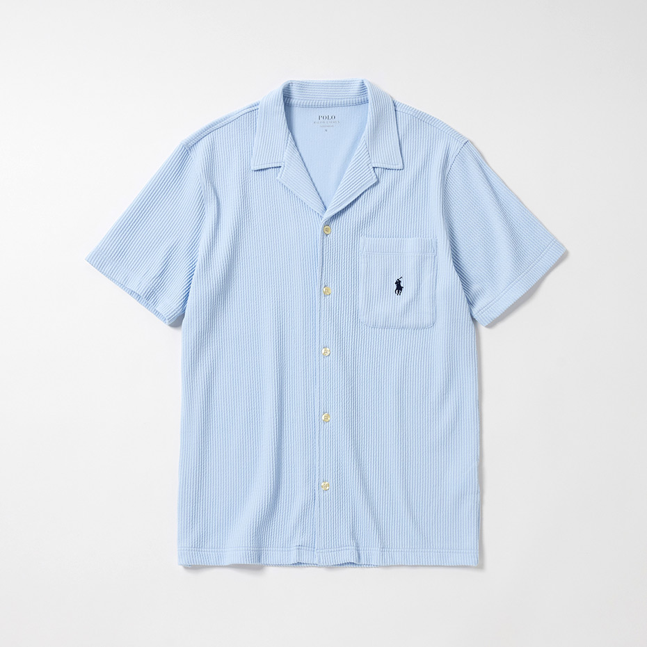 ニットシアサッカー PJトップ 25SS ポロ ラルフ ローレン (RM8-B208)