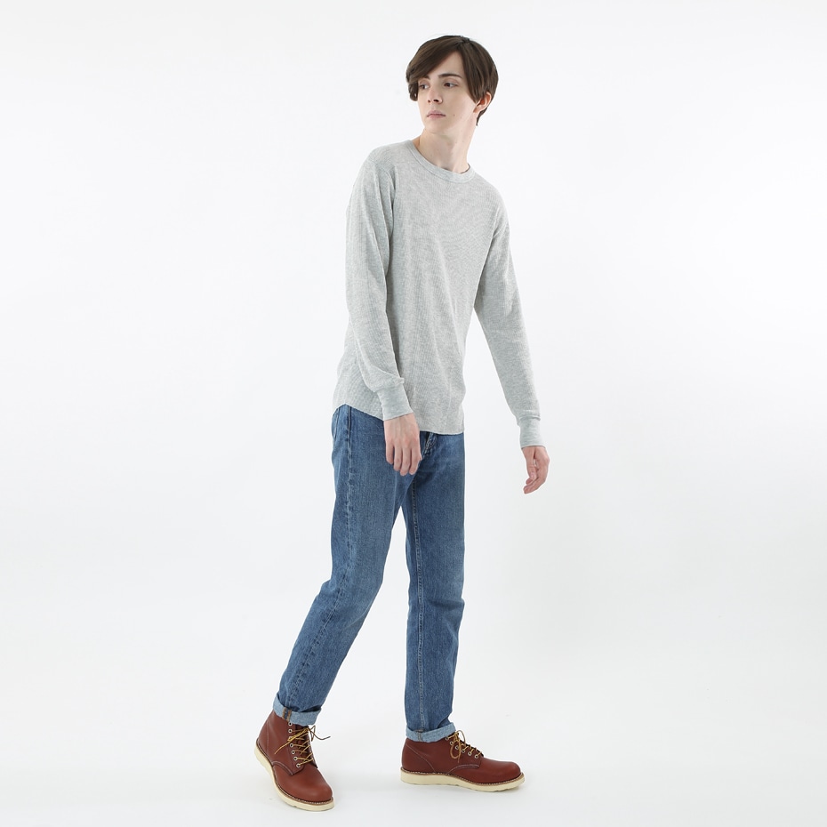 サーマルクルーネックロングスリーブTシャツ 17FW ヘインズ(HM4-G501)