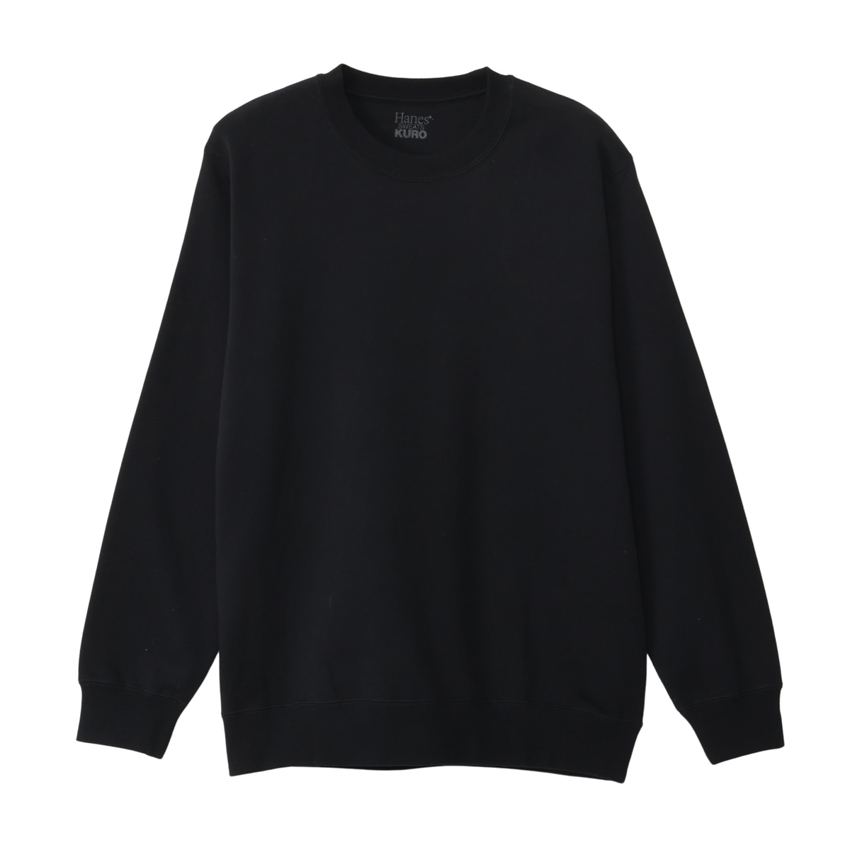Hanes SWEATS KURO �N���[�l�b�N�X�E�F�b�g�V���c