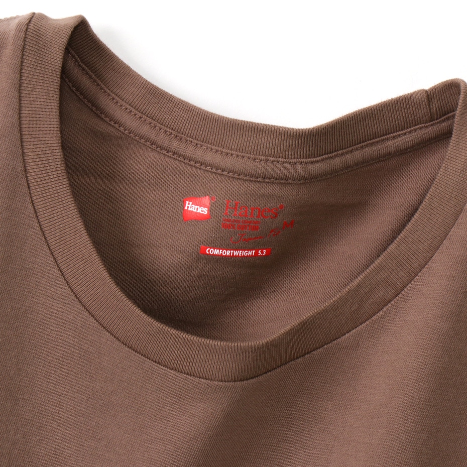 ウィメンズ ジャパンフィット【2枚組】クルーネックロングスリーブTシャツ 5.3oz 20FW Japan Fit for HER ヘインズ(HW5440)