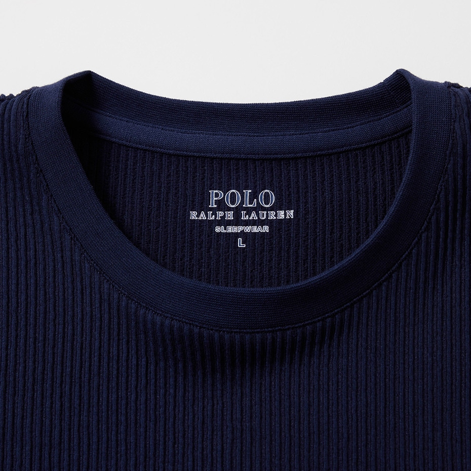 ニットシアサッカー クルーネック 25SS ポロ ラルフ ローレン (RM8-B207)