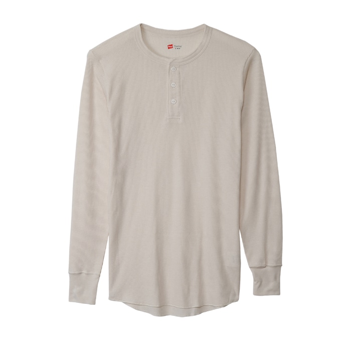 サーマルヘンリーネックロングスリーブTシャツ 17FW ヘインズ(HM4-G503)