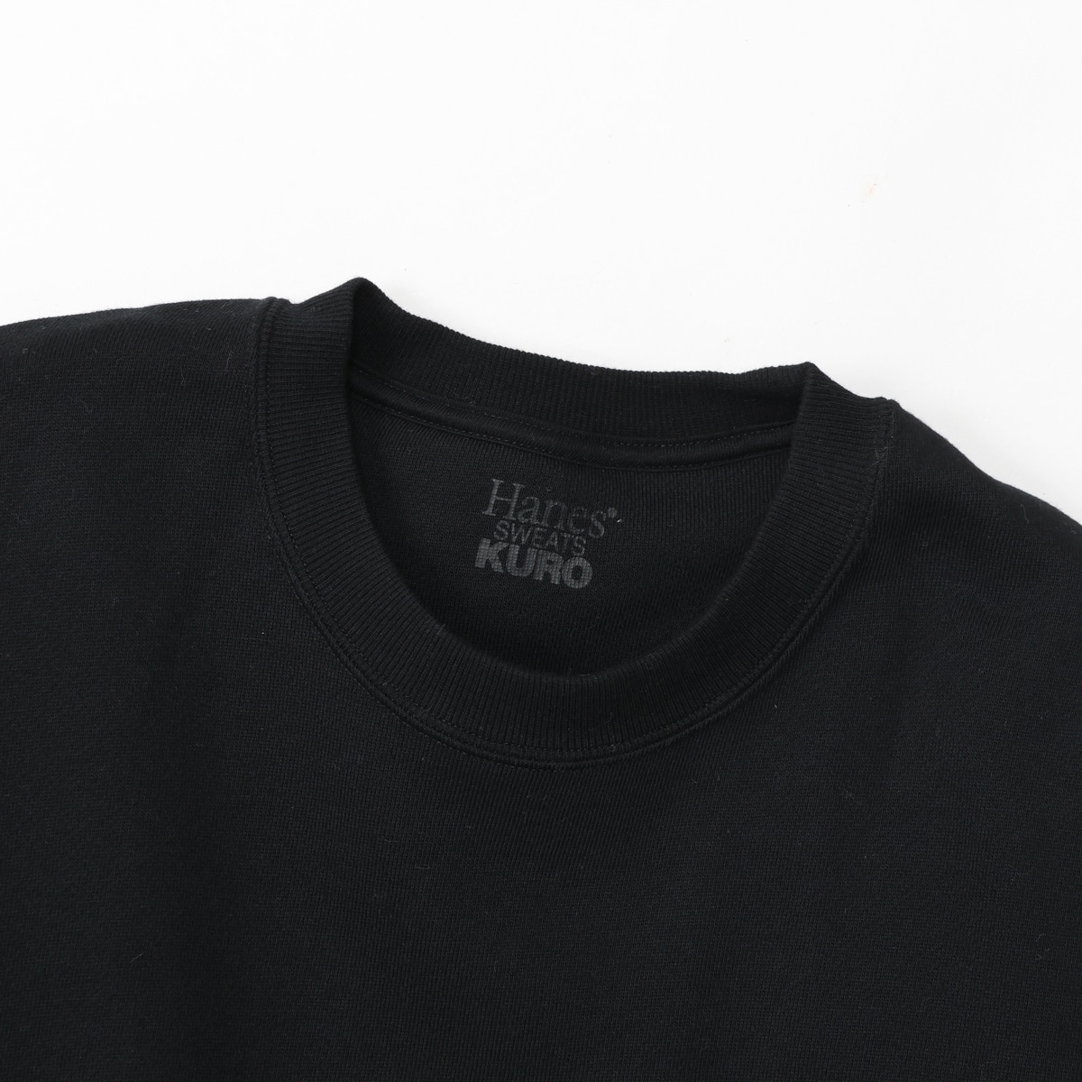 Hanes SWEATS KURO �N���[�l�b�N�X�E�F�b�g�V���c