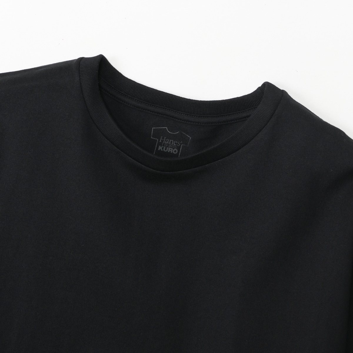 Hanes T-SHIRTS KURO for HER �N���b�v�h���C�hT�V���c