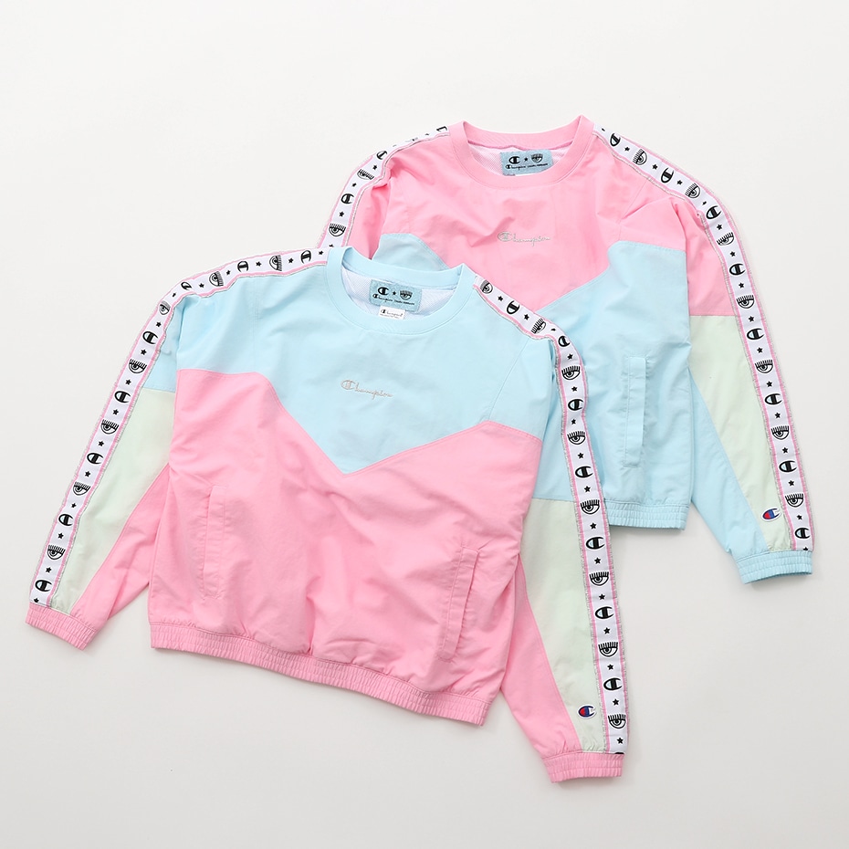 baby pink champion crewneck