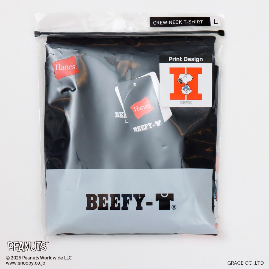 PEANUTS x BEEFY-T �N���[�l�b�NT�V���c 26SS BEEFY-T �w�C���Y(HM1-D003)