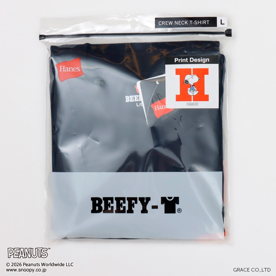 PEANUTS x BEEFY-T �N���[�l�b�NT�V���c 26SS BEEFY-T �w�C���Y(HM1-D003)