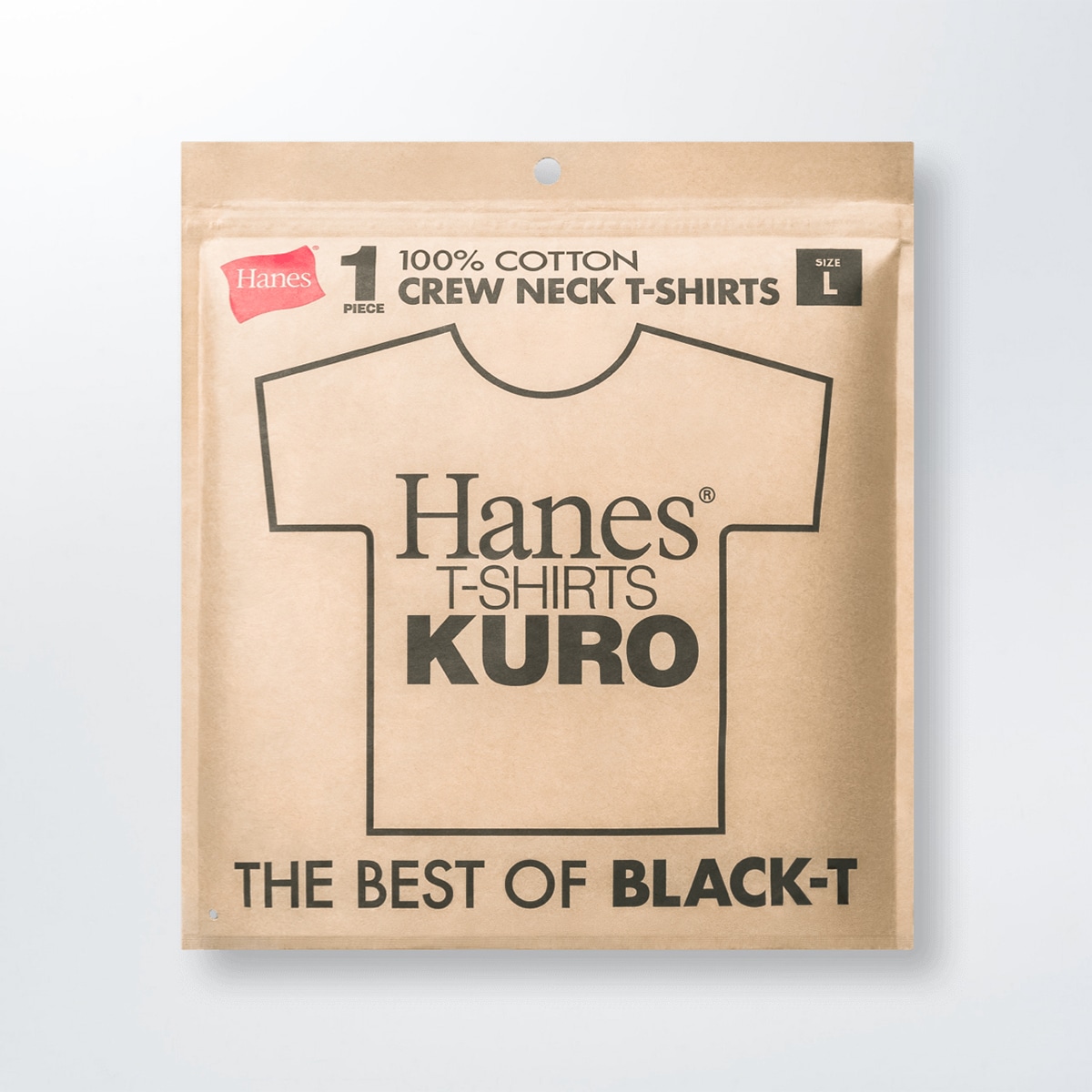 Hanes T-SHIRTS KURO �N���[�l�b�NT�V���c