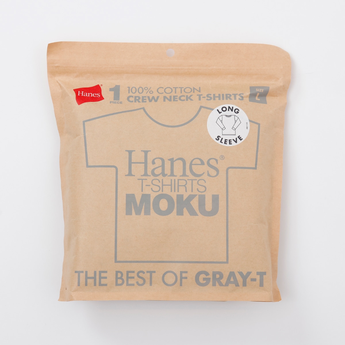 Hanes T-SHIRTS MOKU �N���[�l�b�N�����O�X���[�uT�V���c