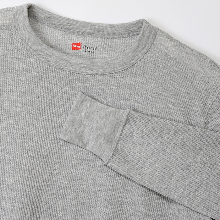 サーマルクルーネックロングスリーブTシャツ 17FW ヘインズ(HM4-G501)