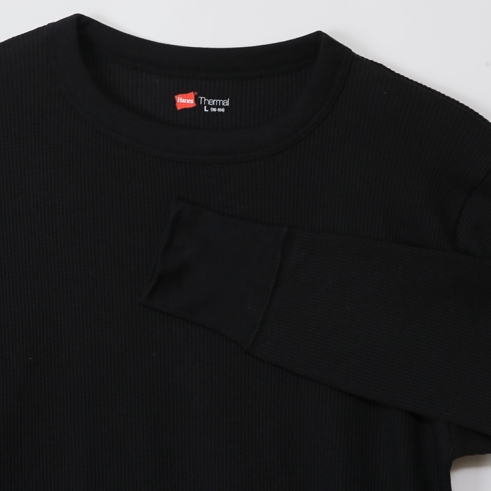 サーマルクルーネックロングスリーブTシャツ 17FW ヘインズ(HM4-G501)