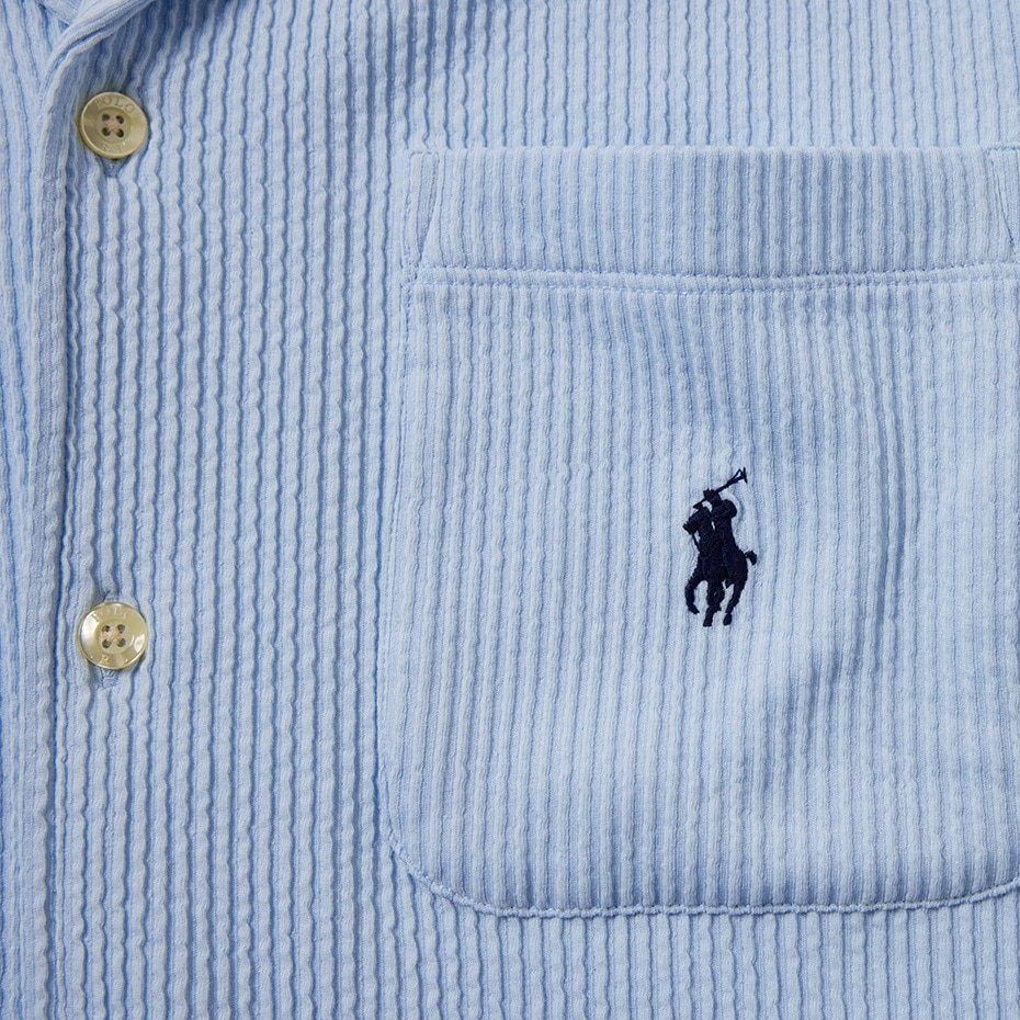 ニットシアサッカー PJトップ 25SS ポロ ラルフ ローレン (RM8-B208)