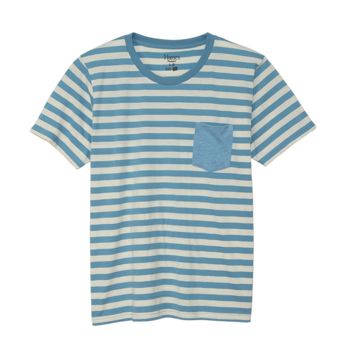 ボーダーポケットTシャツ 15FW ヘインズカジュアル ヘインズ(H3-C302)