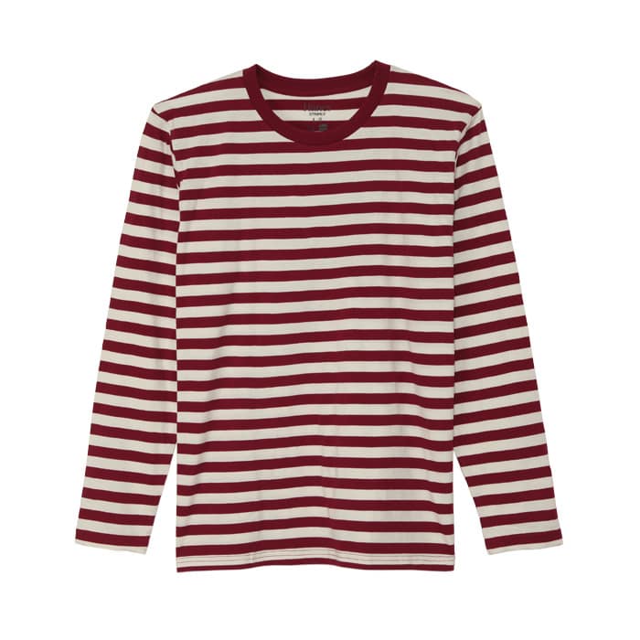 ボーダーロングスリーブTシャツ 15FW ヘインズカジュアル ヘインズ(H3-C402)