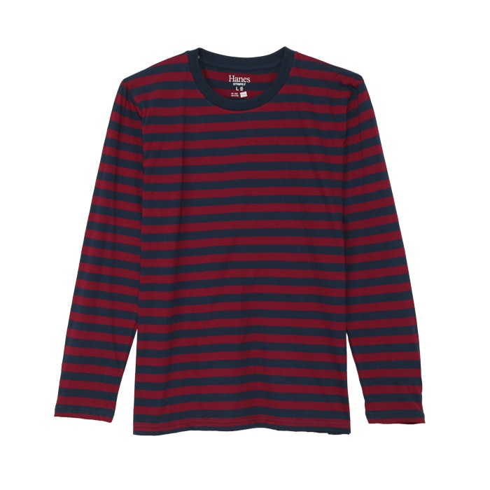 ボーダーロングスリーブTシャツ 15FW ヘインズカジュアル ヘインズ(H3-C402)