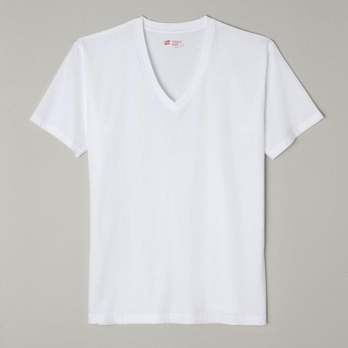 ジャパンフィット【2枚組】VネックTシャツ 18FW Japan Fit ヘインズ(H5125)