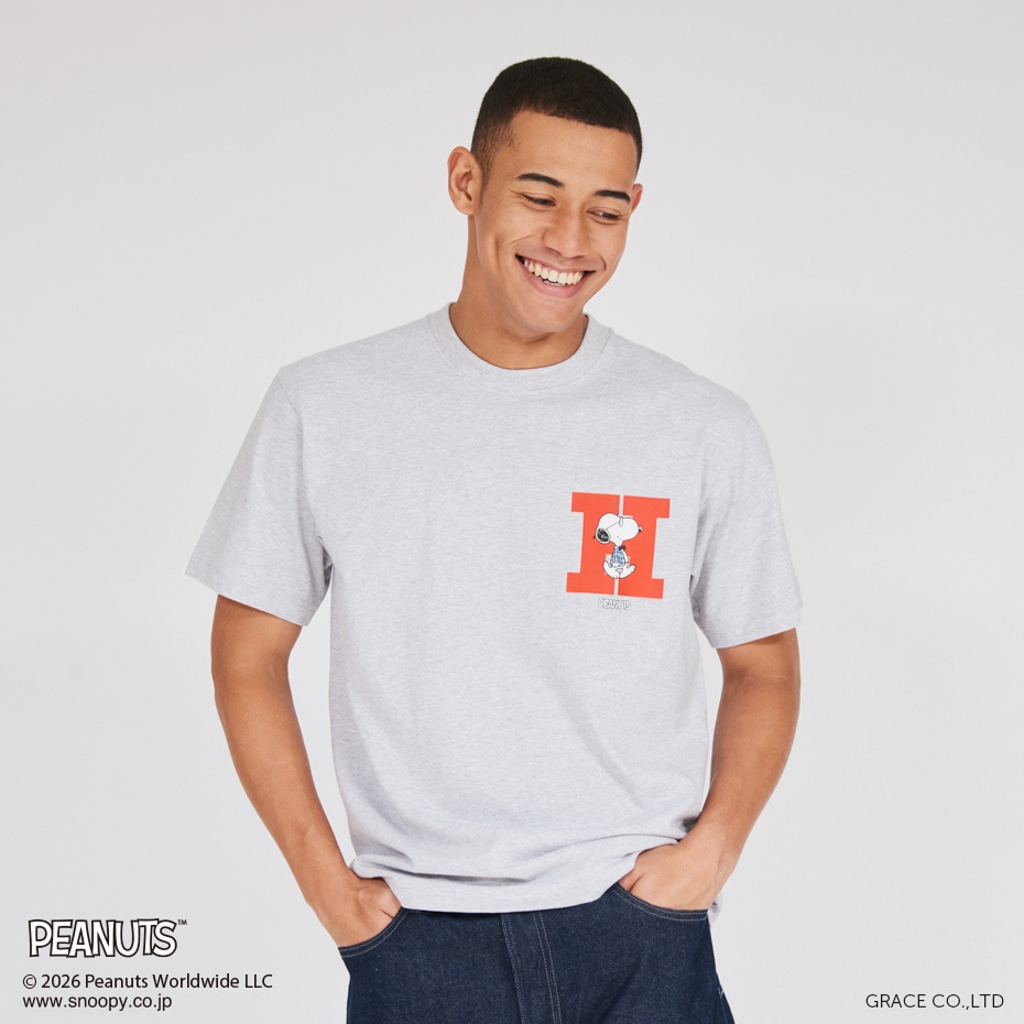 PEANUTS x BEEFY-T �N���[�l�b�NT�V���c 26SS BEEFY-T �w�C���Y(HM1-D003)