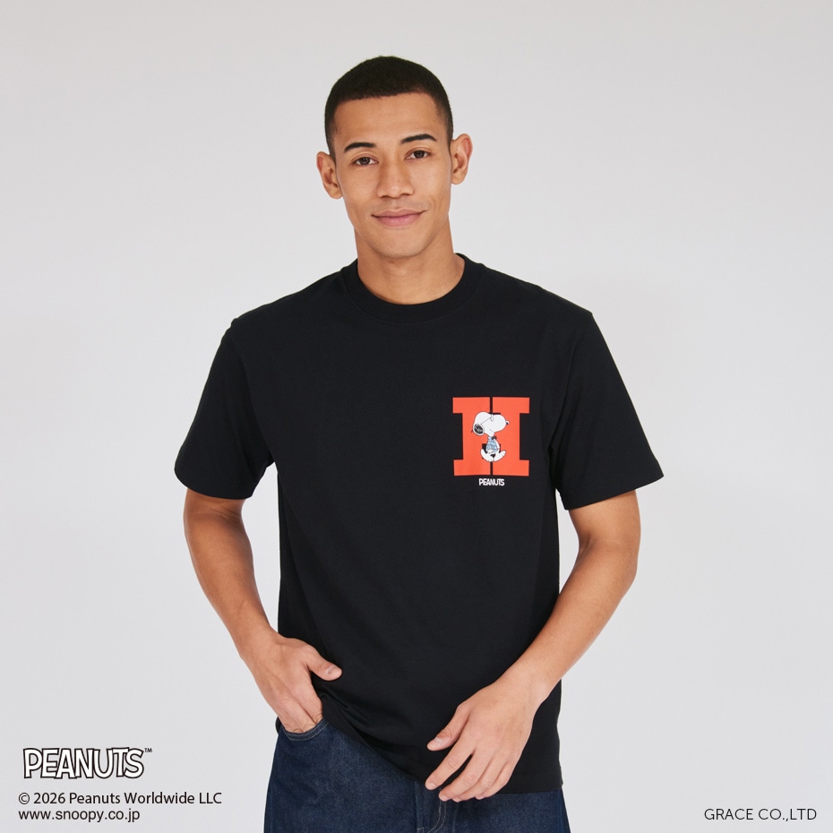 PEANUTS x BEEFY-T �N���[�l�b�NT�V���c 26SS BEEFY-T �w�C���Y(HM1-D003)