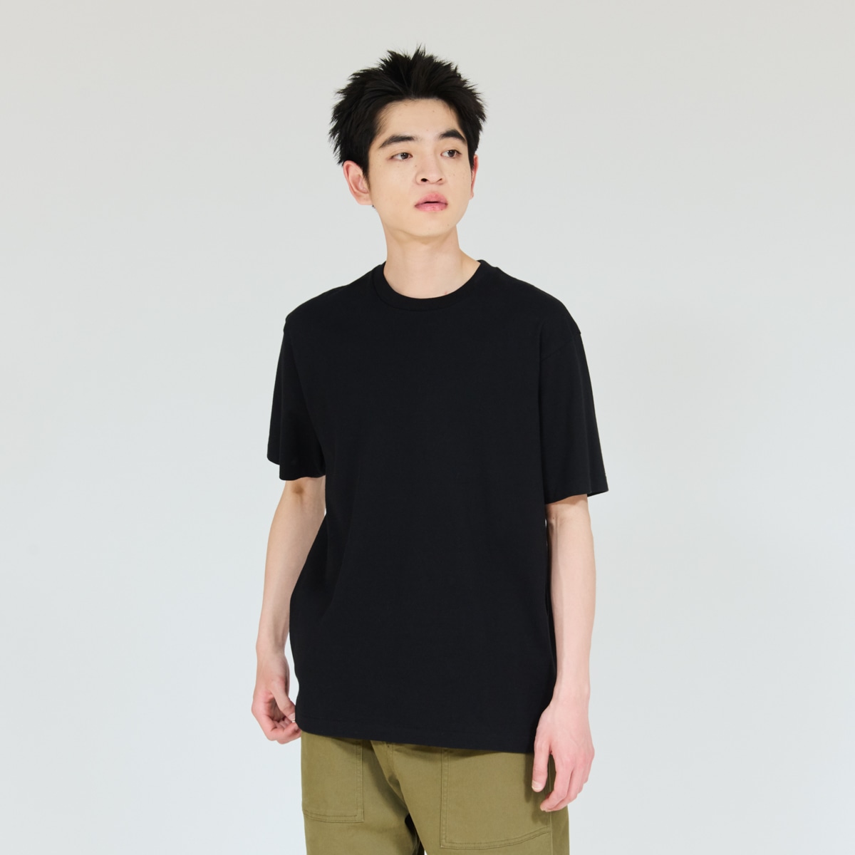 Hanes T-SHIRTS KURO �N���[�l�b�NT�V���c