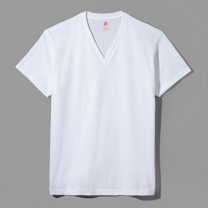 ヘインズ プレミアムジャパンフィット VネックTシャツ 19FW PREMIUM Japan Fit(HM1-F002)