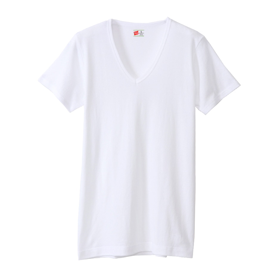 大きいサイズ 【2枚組】ビズ魂 VネックTシャツ 18FW 魂シリーズ ヘインズ(HM1-M702)