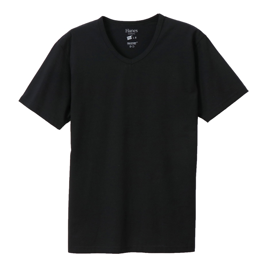 VネックTシャツ Hanes colors ヘインズ (HM1-P102)