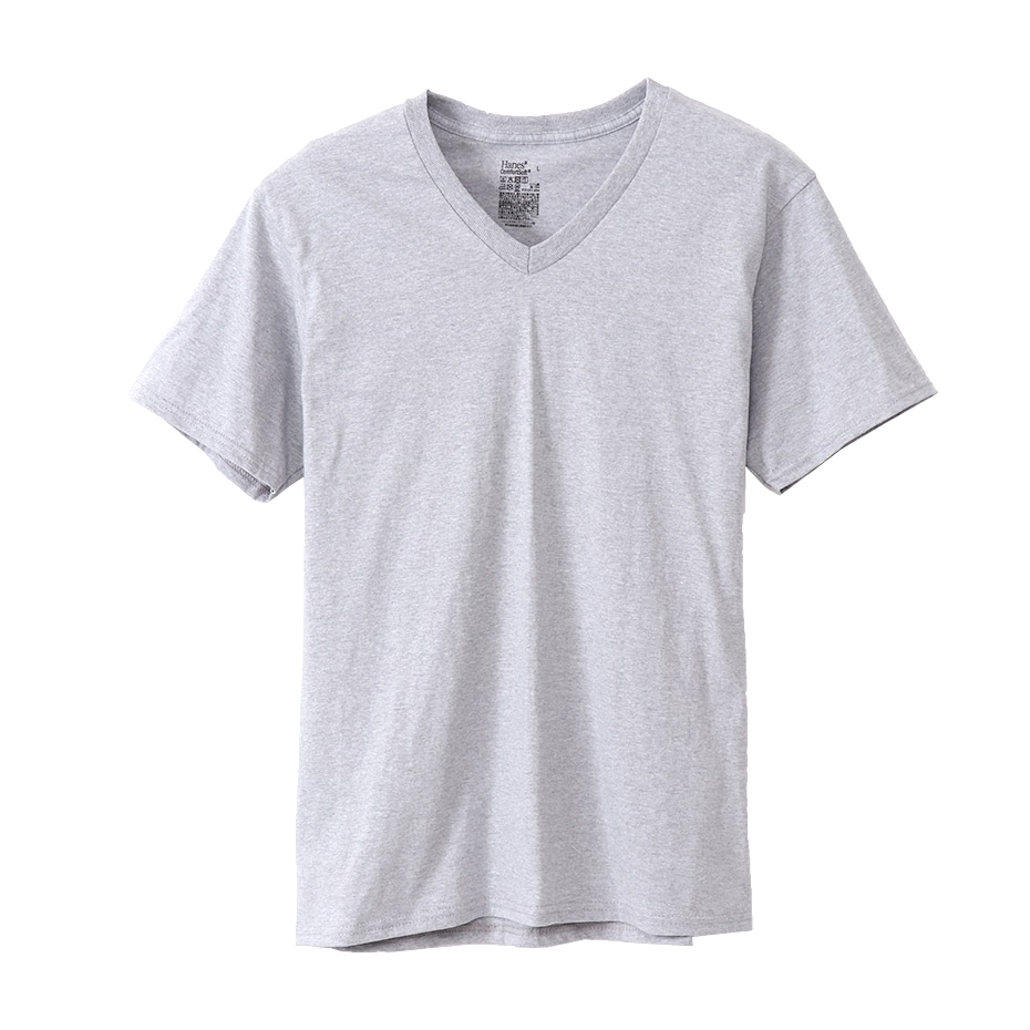 【3枚組】オープンエンドVネックTシャツ 20SS グローバルバリューライン ヘインズ(HM1EG753)