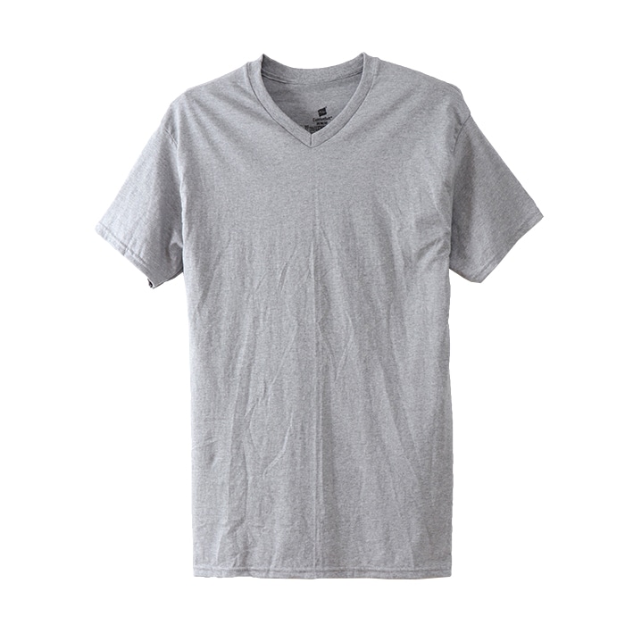 【2枚組】オープンエンドVネックTシャツ 20FW グローバルバリューライン ヘインズ(HM1EG754)
