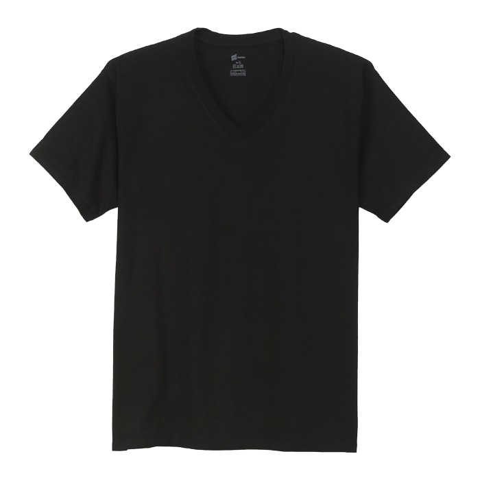 【2枚組】オープンエンドVネックTシャツ 18SS グローバルバリューライン ヘインズ(HM1EG754)