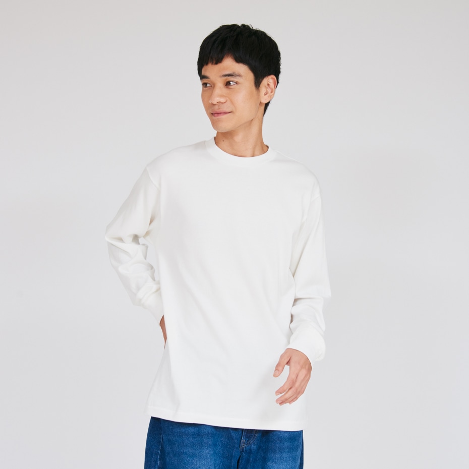 Hanes T-SHIRTS SHIRO �N���[�l�b�N�����O�X���[�uT�V���c 25FW �w�C���Y(HM4-A201)