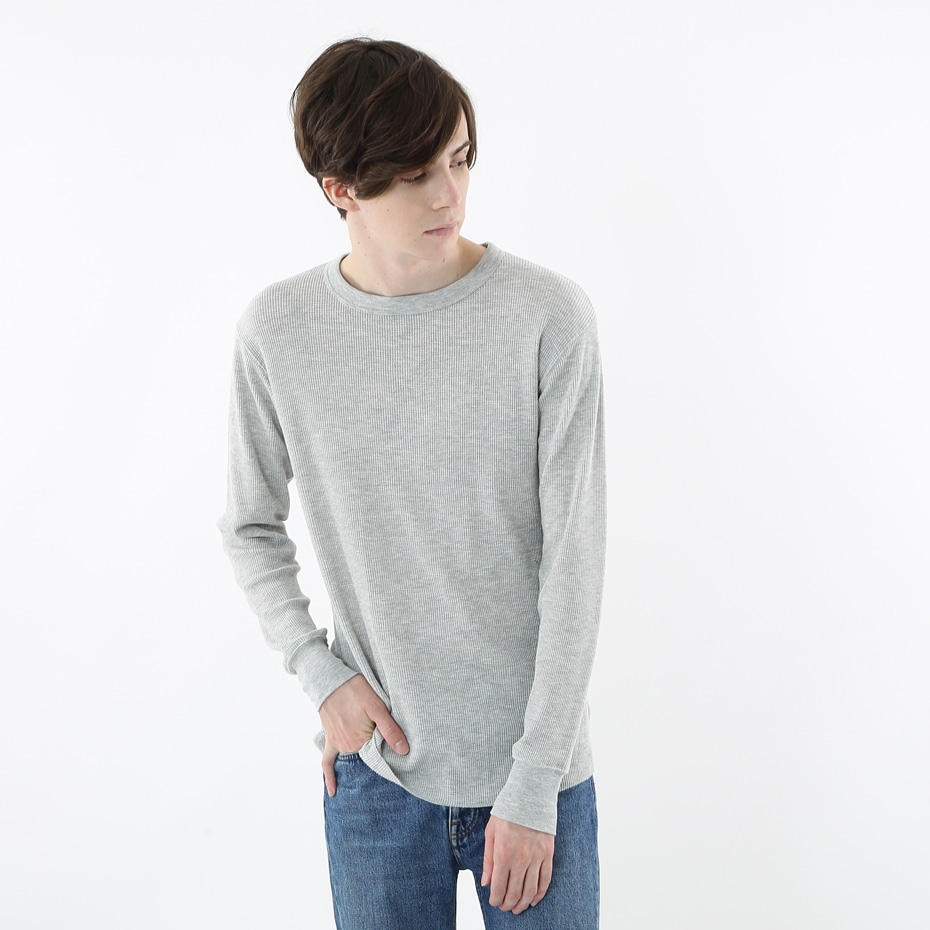サーマルクルーネックロングスリーブTシャツ 17FW ヘインズ(HM4-G501)