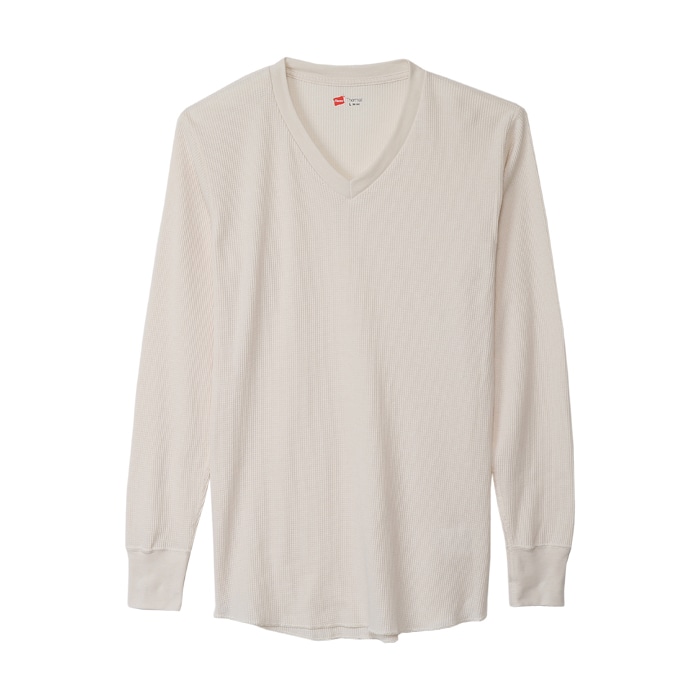 サーマルVネックロングスリーブTシャツ 17FW ヘインズ(HM4-G502)