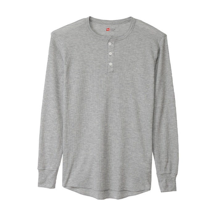 サーマルヘンリーネックロングスリーブTシャツ 17FW ヘインズ(HM4-G503)