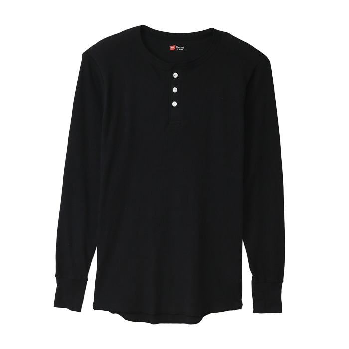 サーマルヘンリーネックロングスリーブTシャツ 17FW ヘインズ(HM4-G503)