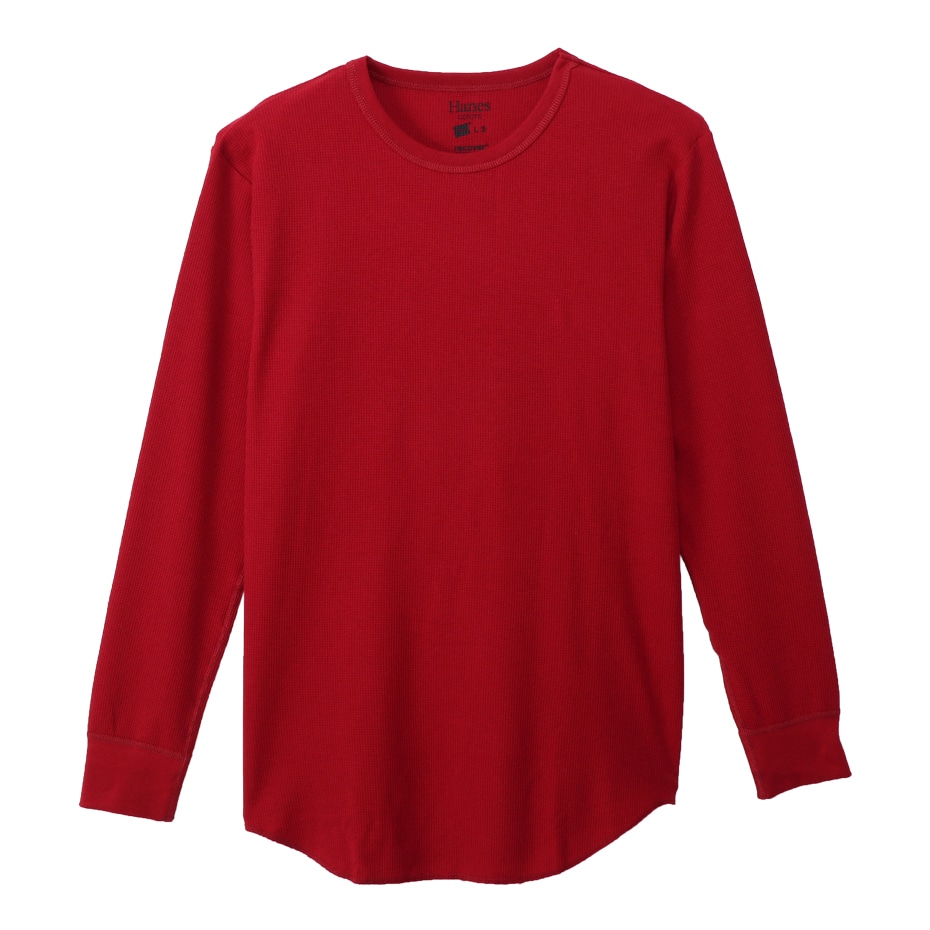 ワッフルロングスリーブ Hanes colors ヘインズ(HM4-Q101)