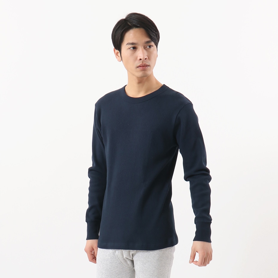 ビーフィーサーマルクルーネックロングスリーブTシャツ 19FW BEEFY-T ヘインズ(HM4-Q103)