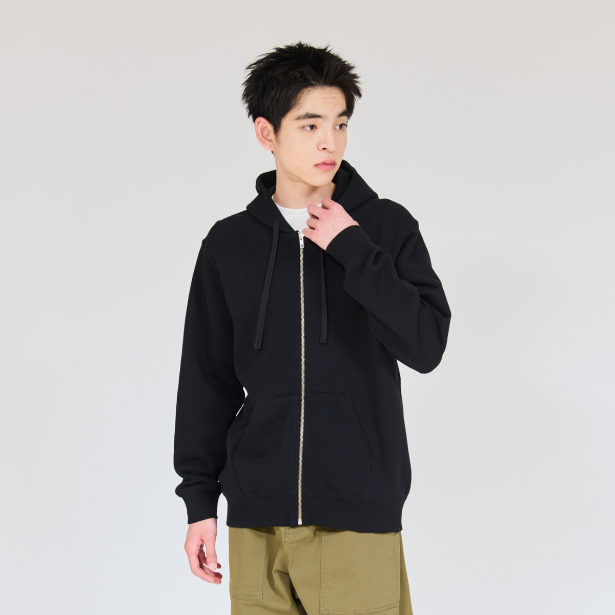 Hanes SWEATS KURO �X�E�F�b�g�W�b�v�A�b�v�t�[�f�B�[