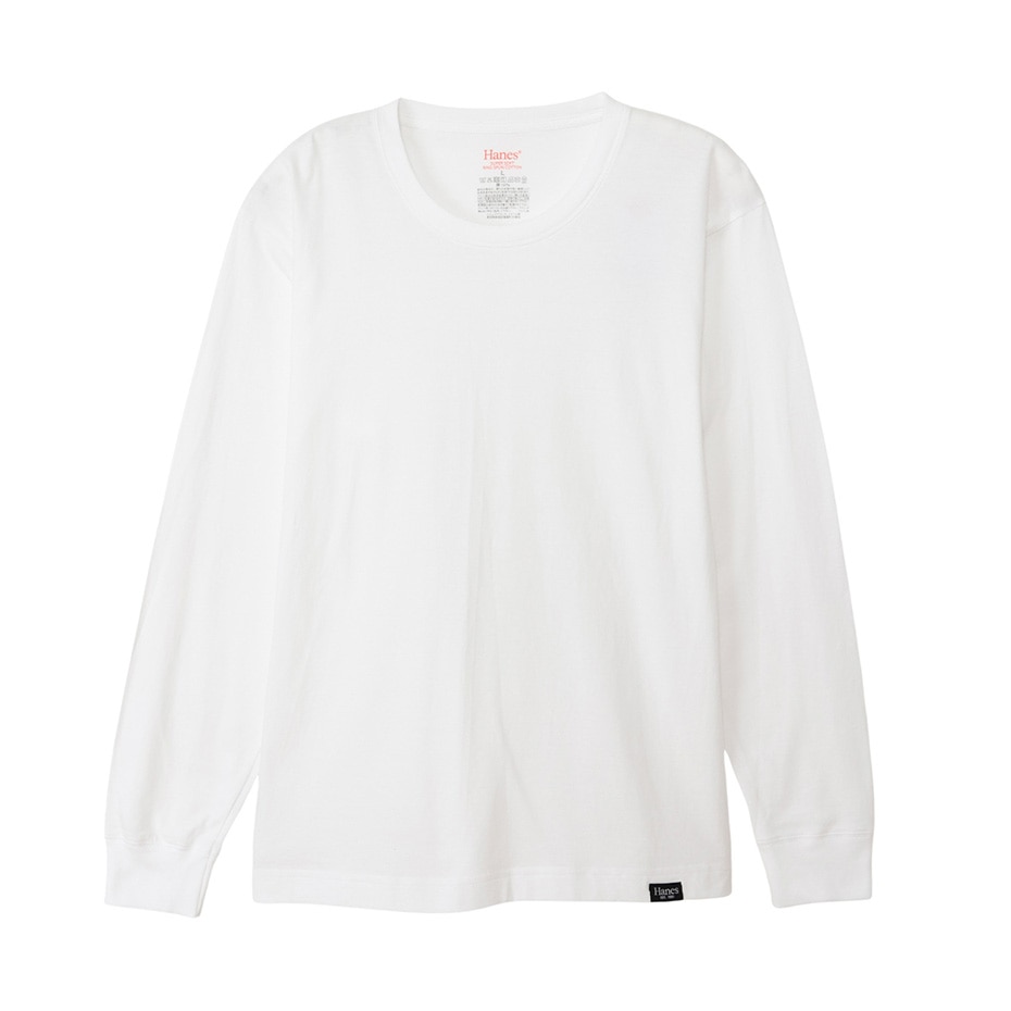 リングスパンコットンロングスリーブTシャツ 25FW ヘインズ(HM4EC201)