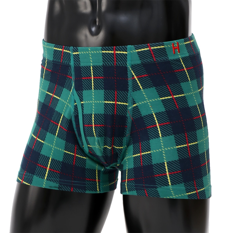 チェックプリントボクサーブリーフ 19FW Hanes H ヘインズ(HM6-Q153)