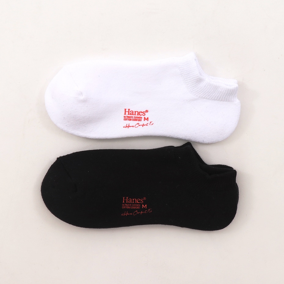 2足組 スニーカーインソックス COMFORT FIT【フルパイル】 ヘインズ(HMSBP402)